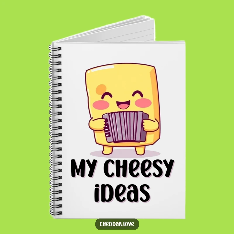 Funny Cheese Accordion Notebook: Journal for Musical Minds