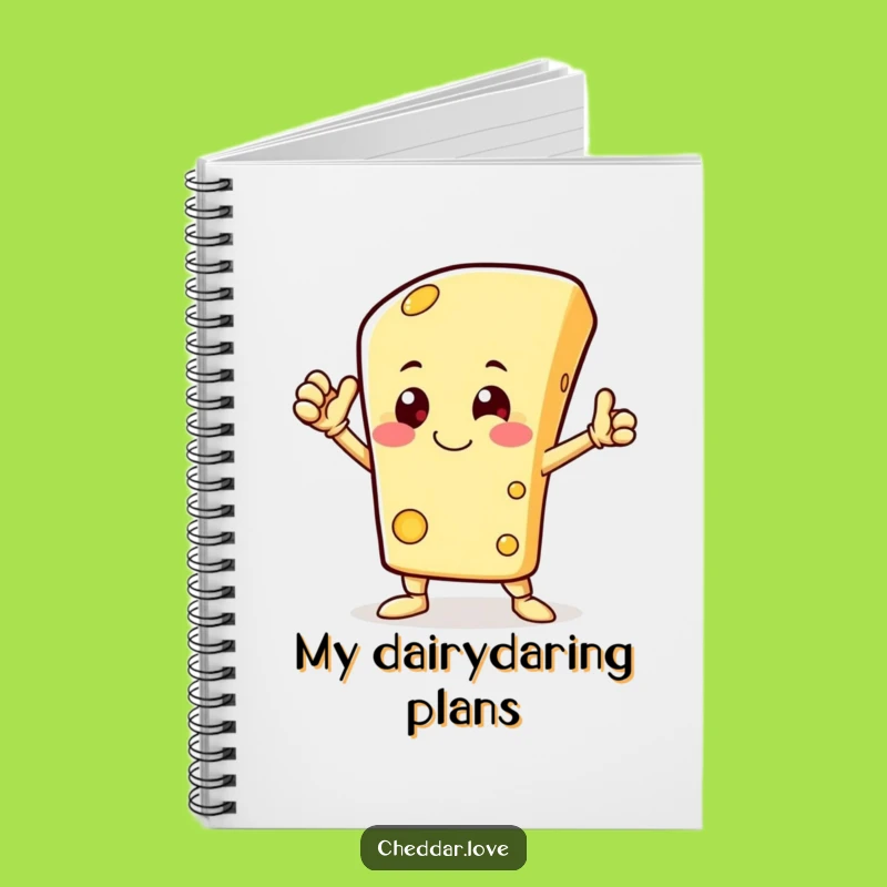 Funny Happy Cheese Hero Notebook - Jot Down Heroic Ideas