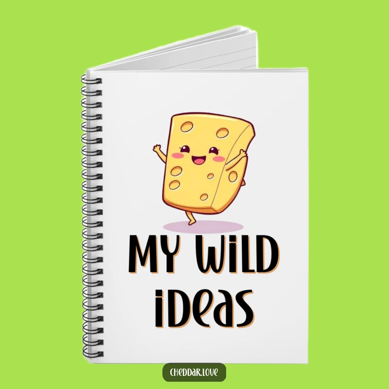 Funny Cartwheel Cheese Notebook: Jot Down Your Zest - A Hilarious Gift for Ideas!