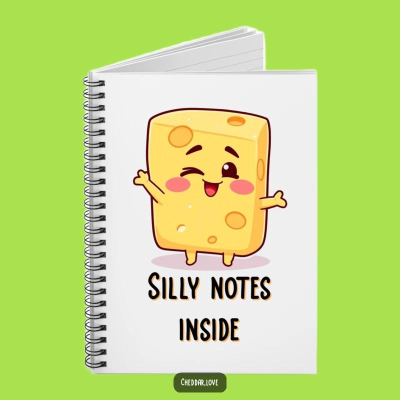 Funny Winking Cheese Notebook: Silly thoughts journal, a delightful funny gift for writers!