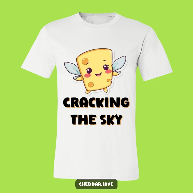 Funny Flying Cheese T-Shirt: Embrace the Awkward Flight of Humor!