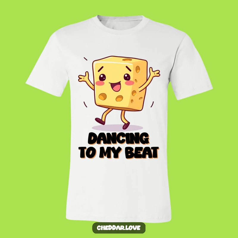 Funny Dancing Cheese T-Shirt - Show Off Your Silly Moves in Style!