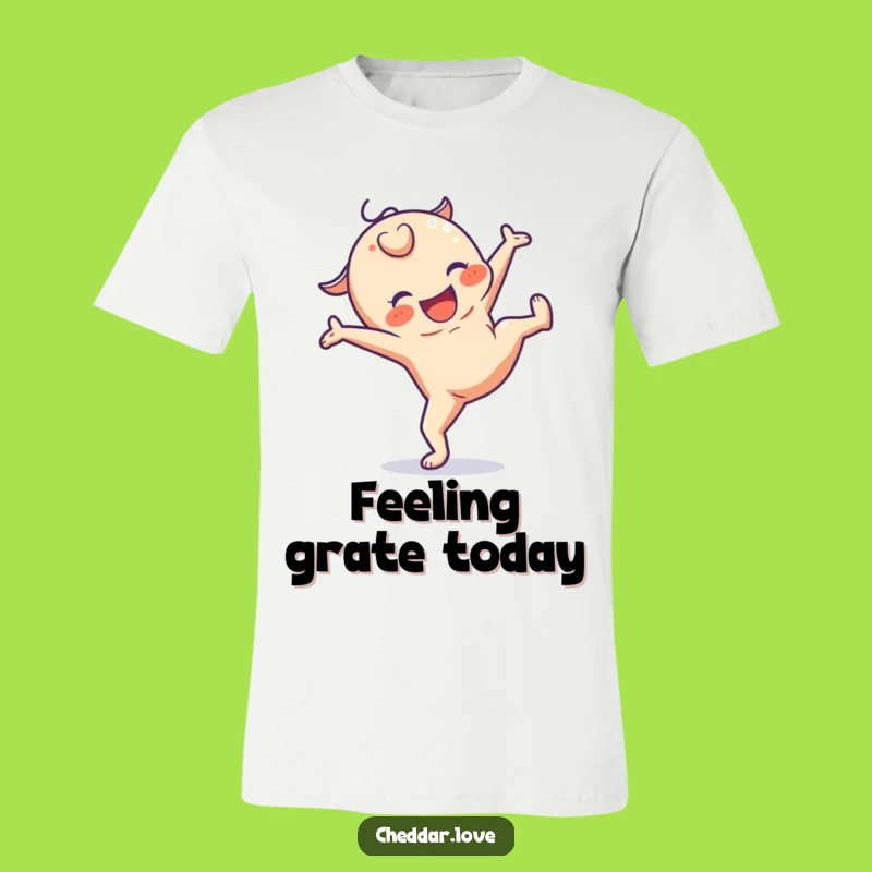 Funny Cheesy Cartwheel T-Shirt: Embrace Playful Cheese Vibes