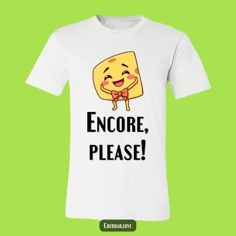Funny Cheddar Cheese Actor T-Shirt: Hilarious Cartoon Cheese Apparel for Drama Lovers