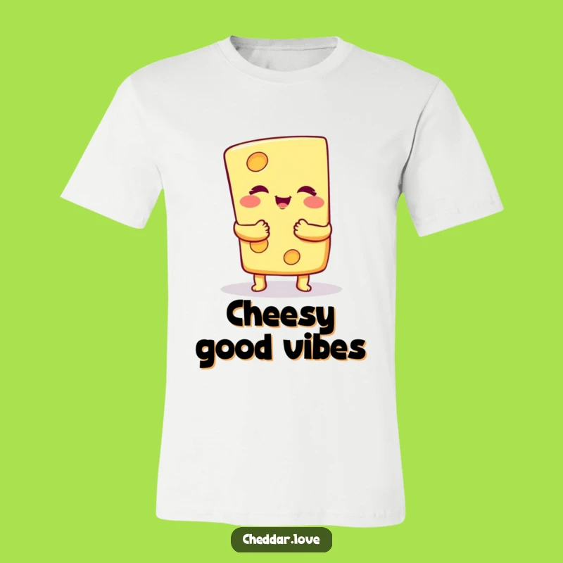 Funny Cheese Hug T-Shirt: Wearable Comfort with a Hilarious, Cheesy Embrace - Great Gift!