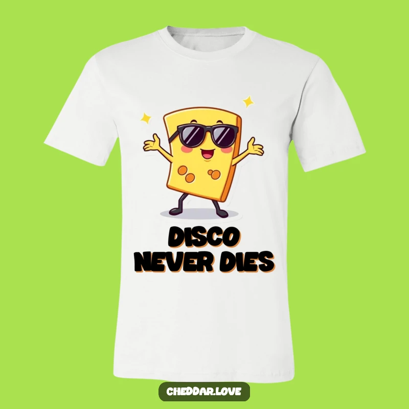 Funny Disco Cheese T-Shirt: Show Off Your Moves with this Hilarious Tee