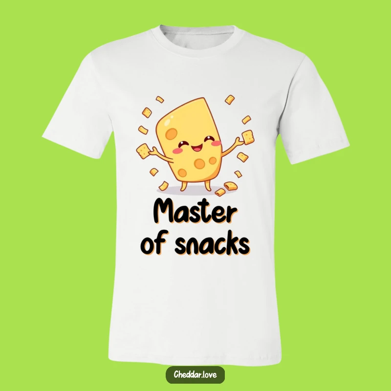 Funny Juggling Cheese T-Shirt - A Hilarious Gift for Snack Enthusiasts