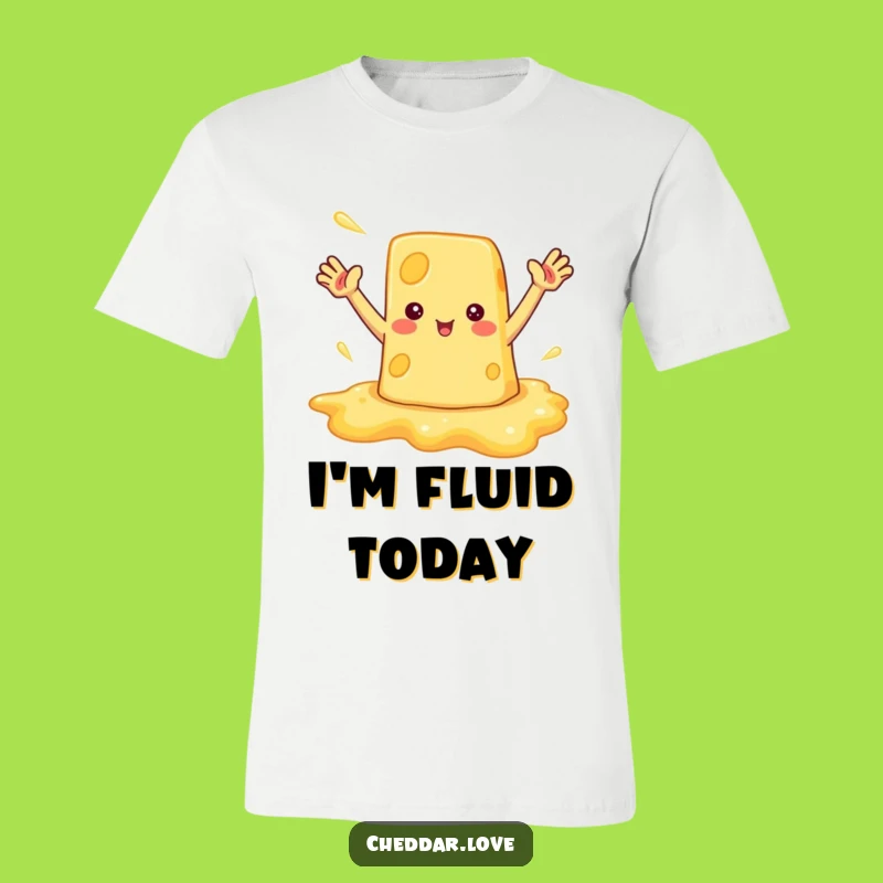 Funny Melted Cheese T-Shirt: Wear Your Enthusiasm with this Hilarious Tee