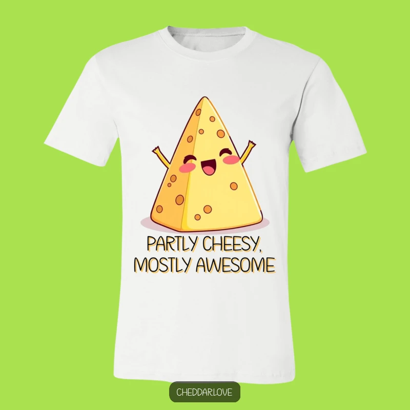 Funny Wobbly Cheese Pyramid Shirt - Hilarious Outfit for Foodie Fun and Laughter