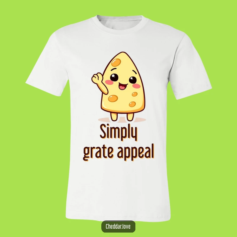 Funny Waving Cheese T-Shirt: Cheerful Apparel, Perfect Humorous Gift