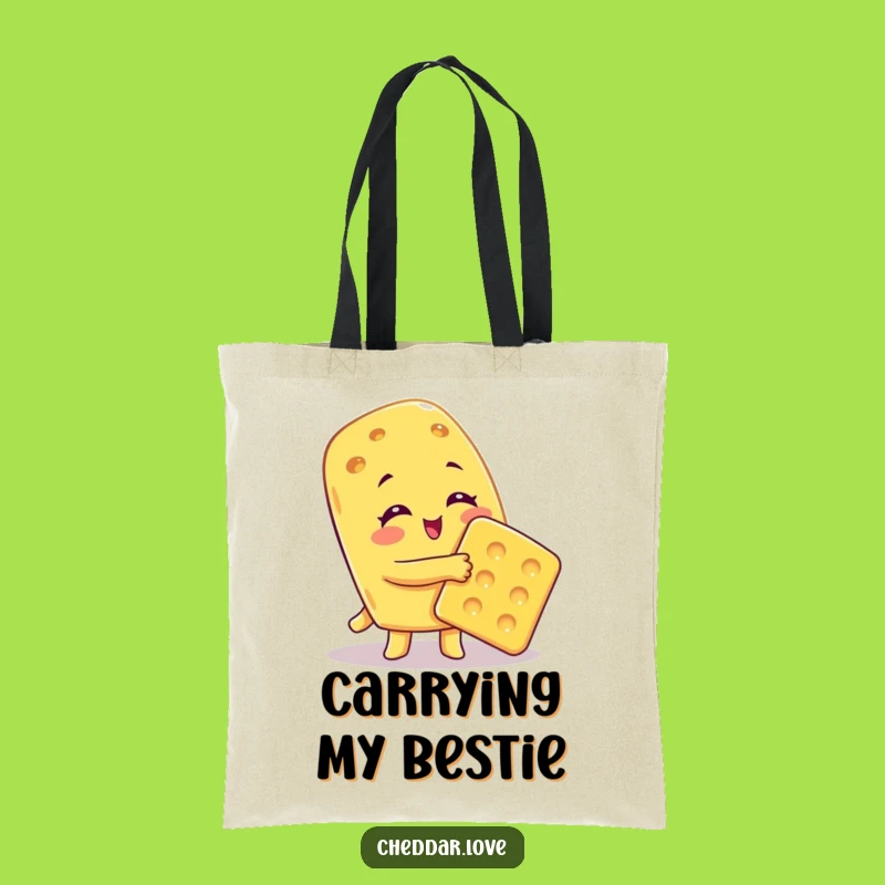 Funny Cheesy Hug Tote Bag: Carry Your Affection, Great Humorous Gift for Friends!